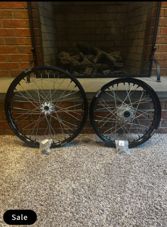surron ultra bee supermotos 19/16 black from rampart racing sliver